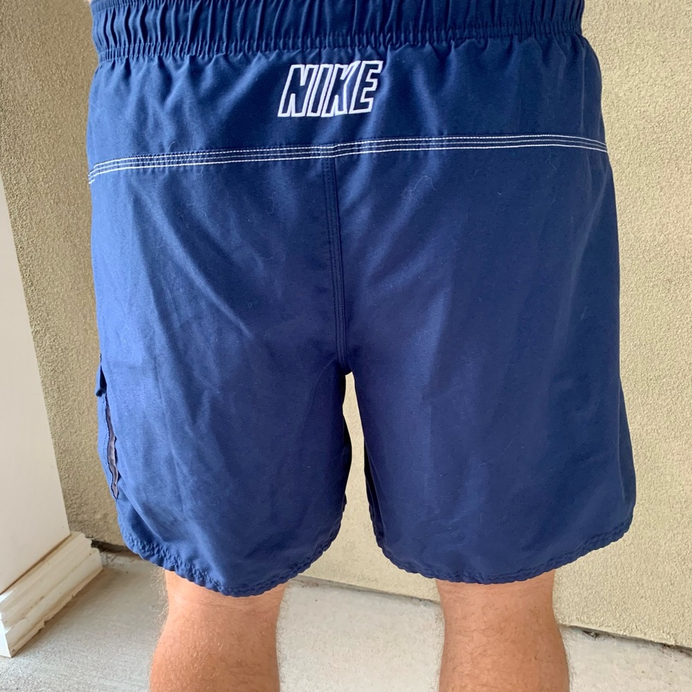 Mens XL Navy Nike swim trunks